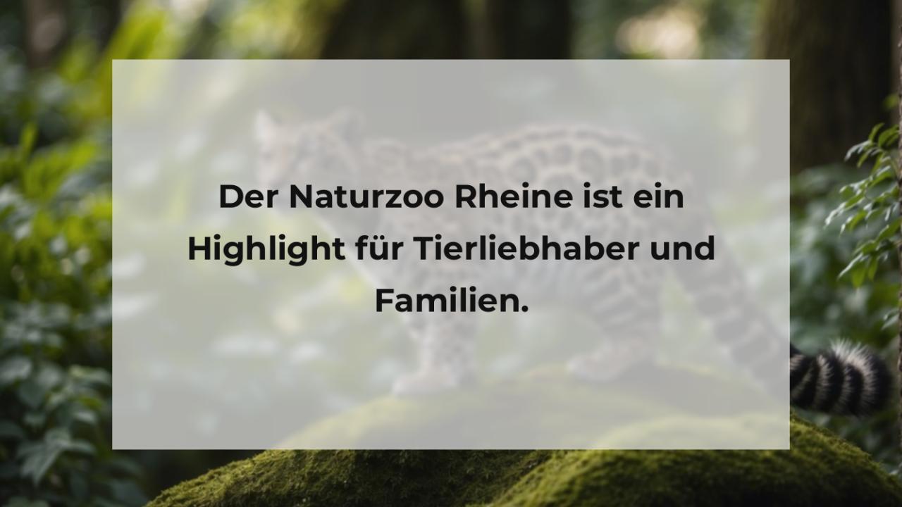 Der Naturzoo Rheine ist ein Highlight für Tierliebhaber und Familien.