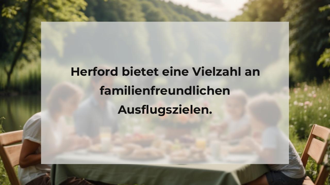 Herford bietet eine Vielzahl an familienfreundlichen Ausflugszielen.