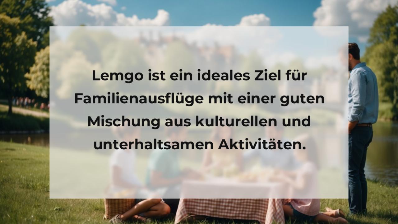 Lemgo ist ein ideales Ziel für Familienausflüge mit einer guten Mischung aus kulturellen und unterhaltsamen Aktivitäten.