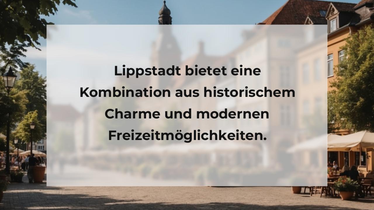 Lippstadt bietet eine Kombination aus historischem Charme und modernen Freizeitmöglichkeiten.