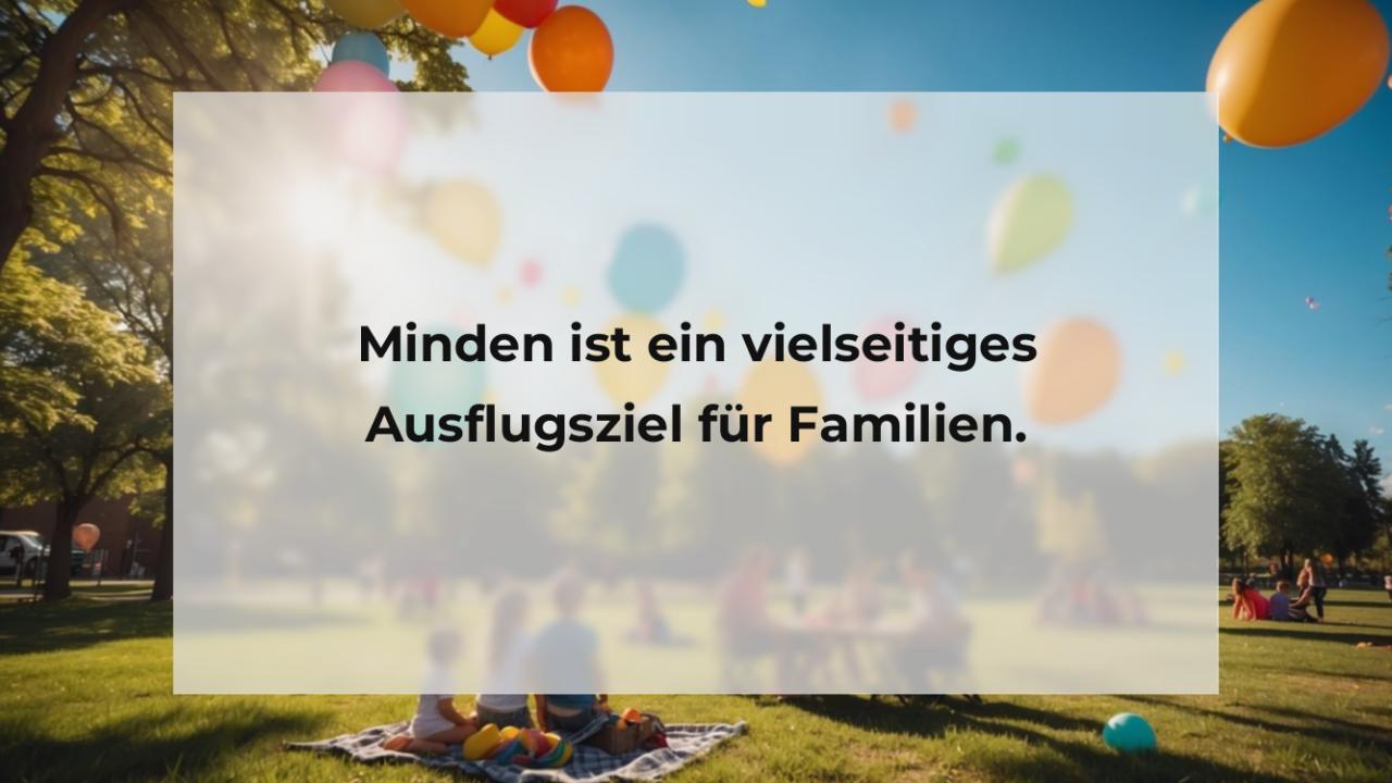 Minden ist ein vielseitiges Ausflugsziel für Familien.