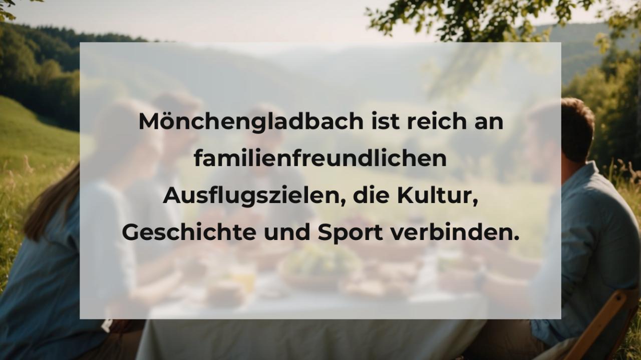 Mönchengladbach ist reich an familienfreundlichen Ausflugszielen, die Kultur, Geschichte und Sport verbinden.