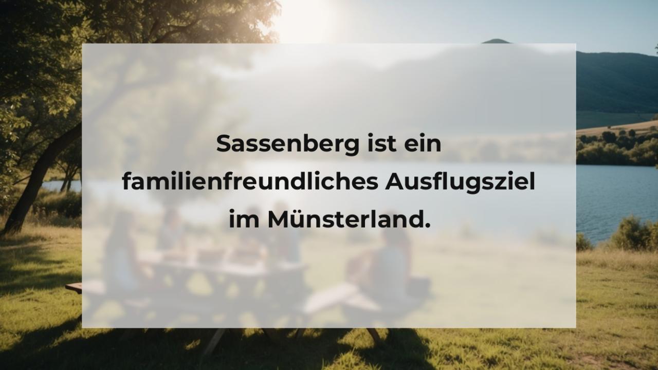 Sassenberg ist ein familienfreundliches Ausflugsziel im Münsterland.